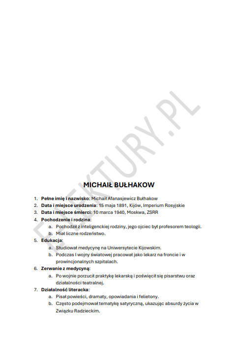 Podgląd Mistrz i Małgorzata