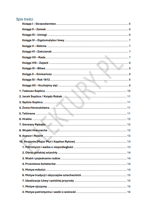 Podgląd Pan Tadeusz