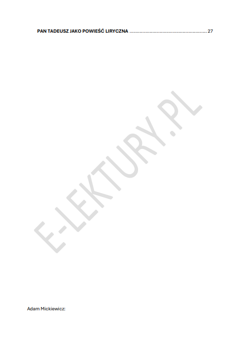 Podgląd Pan Tadeusz