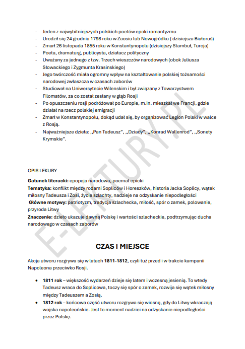 Podgląd Pan Tadeusz